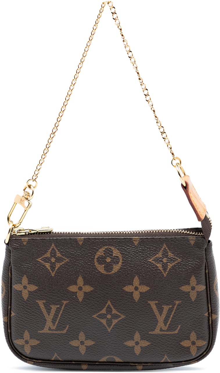 Louis Vuitton Monogram Mini Pochette Accessoires Bruin