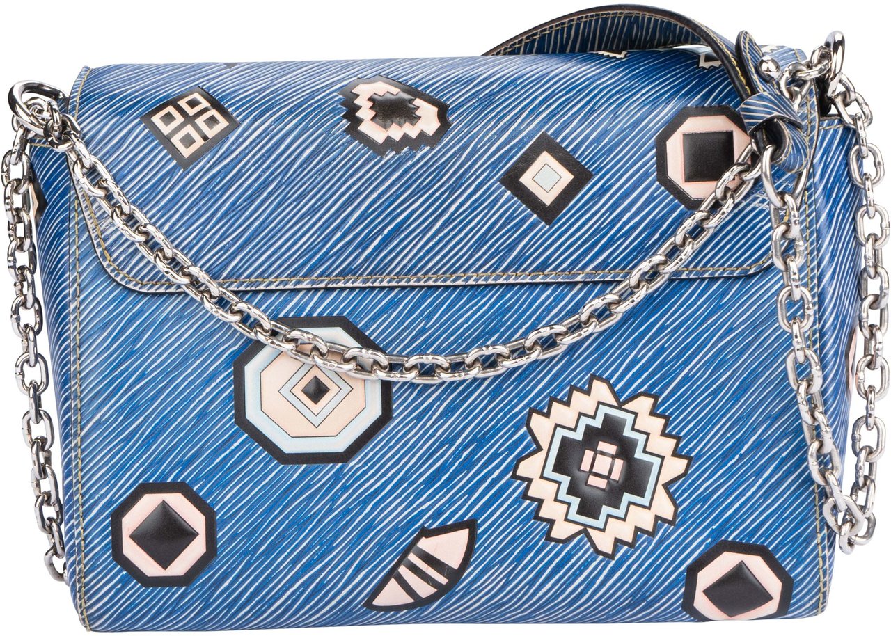 Louis Vuitton Louis Vuitton Blue Epi Leather Twist Aztec Shoulder Bag Divers