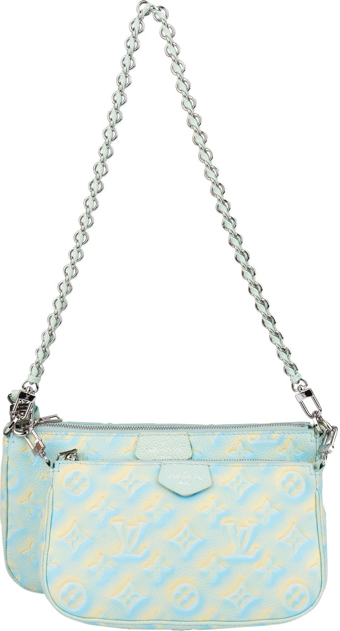 Louis Vuitton Louis Vuitton Limited Empreinte Monogram Multi Pochette Crossbody Bag Blauw