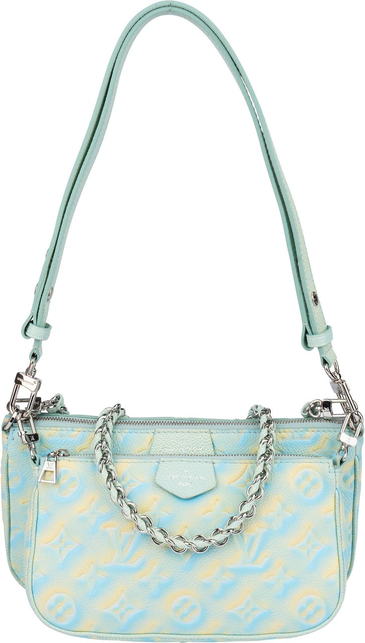 Louis Vuitton Louis Vuitton Limited Empreinte Monogram Multi Pochette Crossbody Bag Blauw