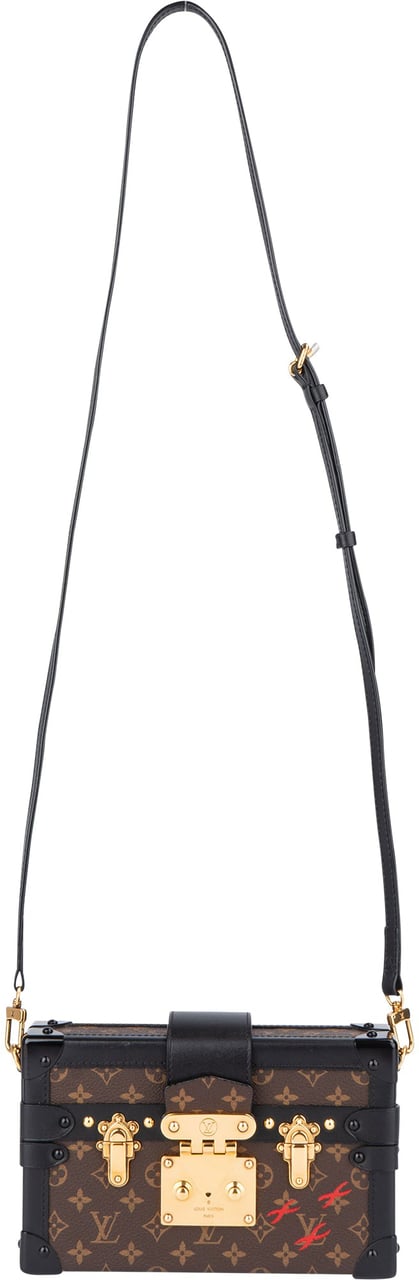 Louis Vuitton Louis Vuitton Canvas Monogram Petite Malle Crossbody Bag Bruin