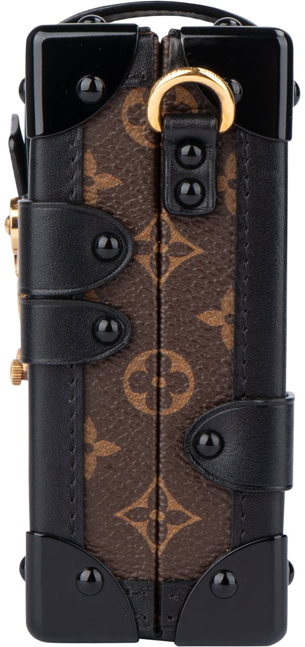 Louis Vuitton Canvas Monogram Petite Malle Crossbody Bag Bruin