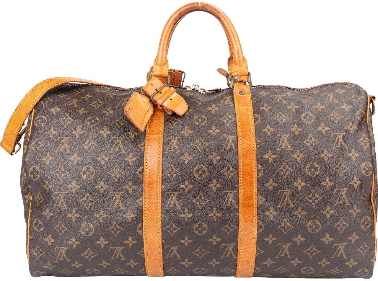 Louis Vuitton Louis Vuitton Canvas Monogram Keepall 50 Bandouliere Bruin