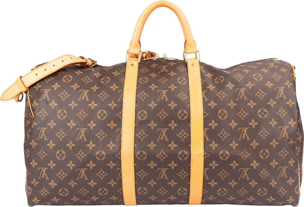Louis Vuitton Louis Vuitton Canvas Monogram Keepall 55 Bandouliere Bruin
