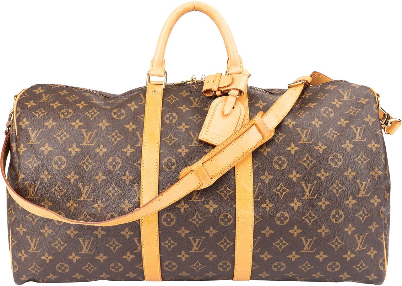 Louis Vuitton Louis Vuitton Canvas Monogram Keepall 55 Bandouliere Bruin