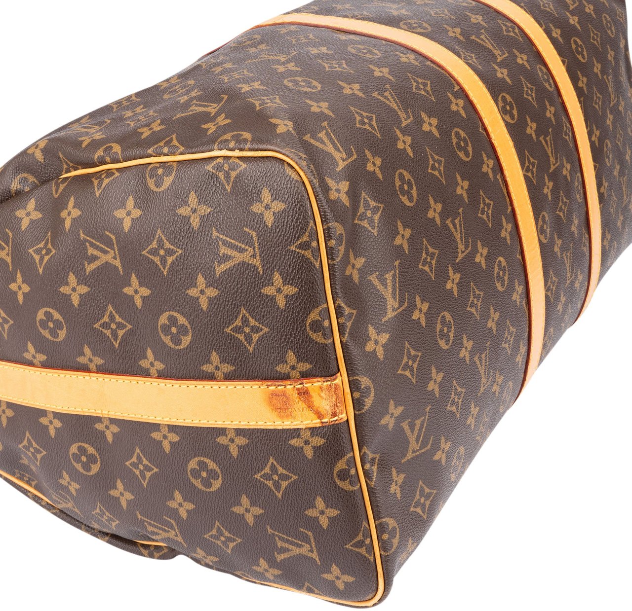 Louis Vuitton Louis Vuitton Canvas Monogram Keepall 55 Bandouliere Bruin