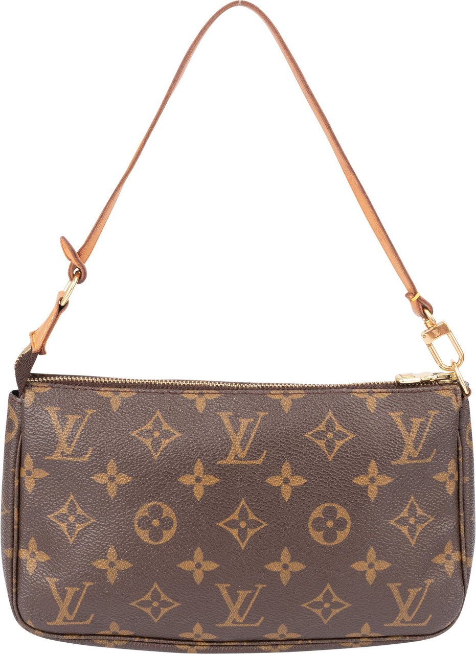 Louis Vuitton Louis Vuitton Canvas Monogram Pochette Accessoire Handbag Bruin