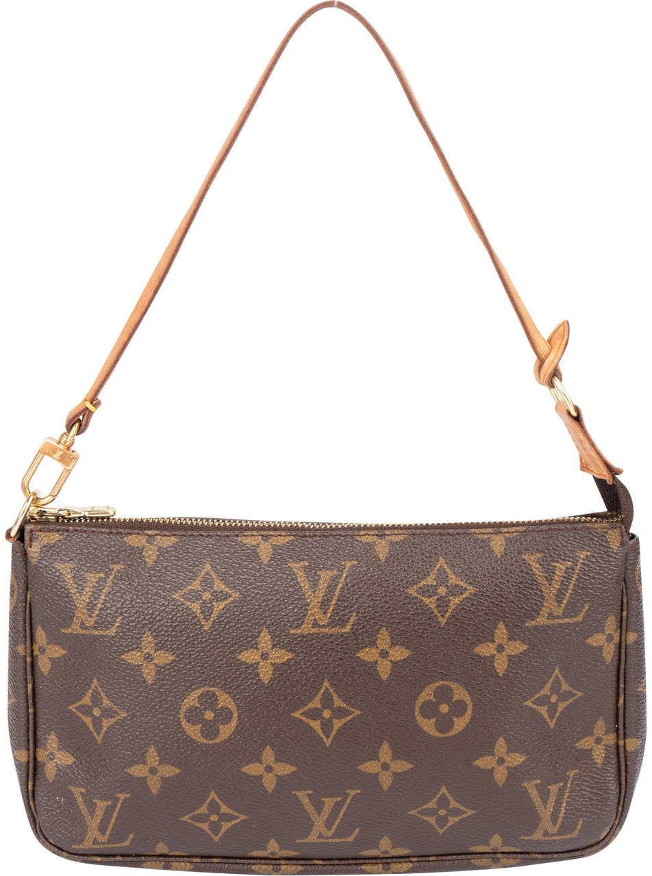 Louis Vuitton Louis Vuitton Canvas Monogram Pochette Accessoire Handbag Bruin