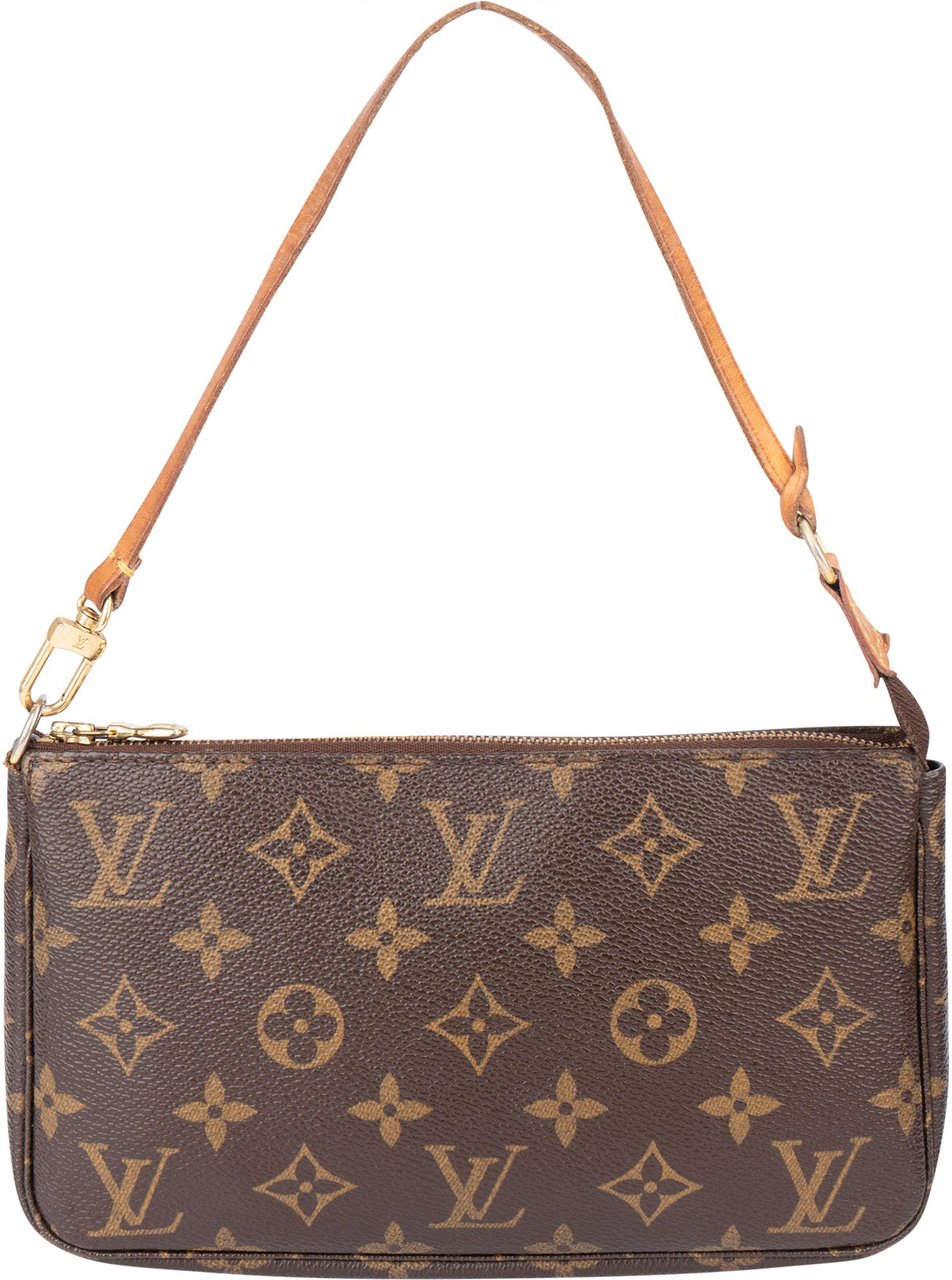 Louis Vuitton Louis Vuitton Canvas Monogram Pochette Accessoire Handbag Bruin