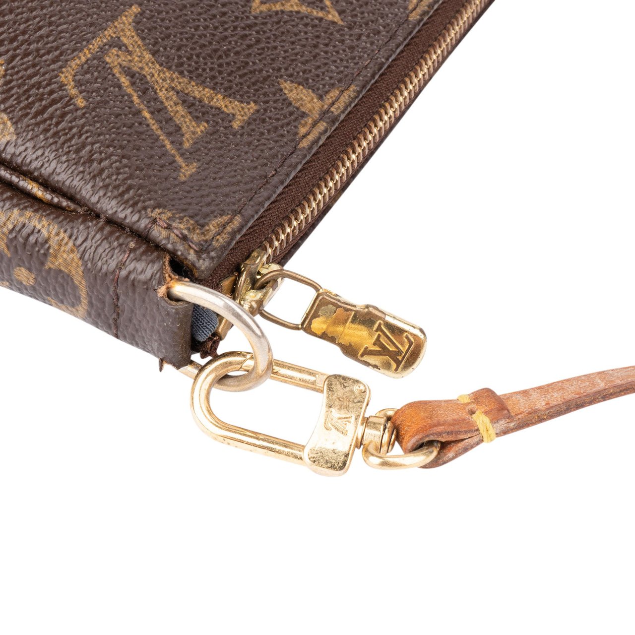 Louis Vuitton Louis Vuitton Canvas Monogram Pochette Accessoire Handbag Bruin