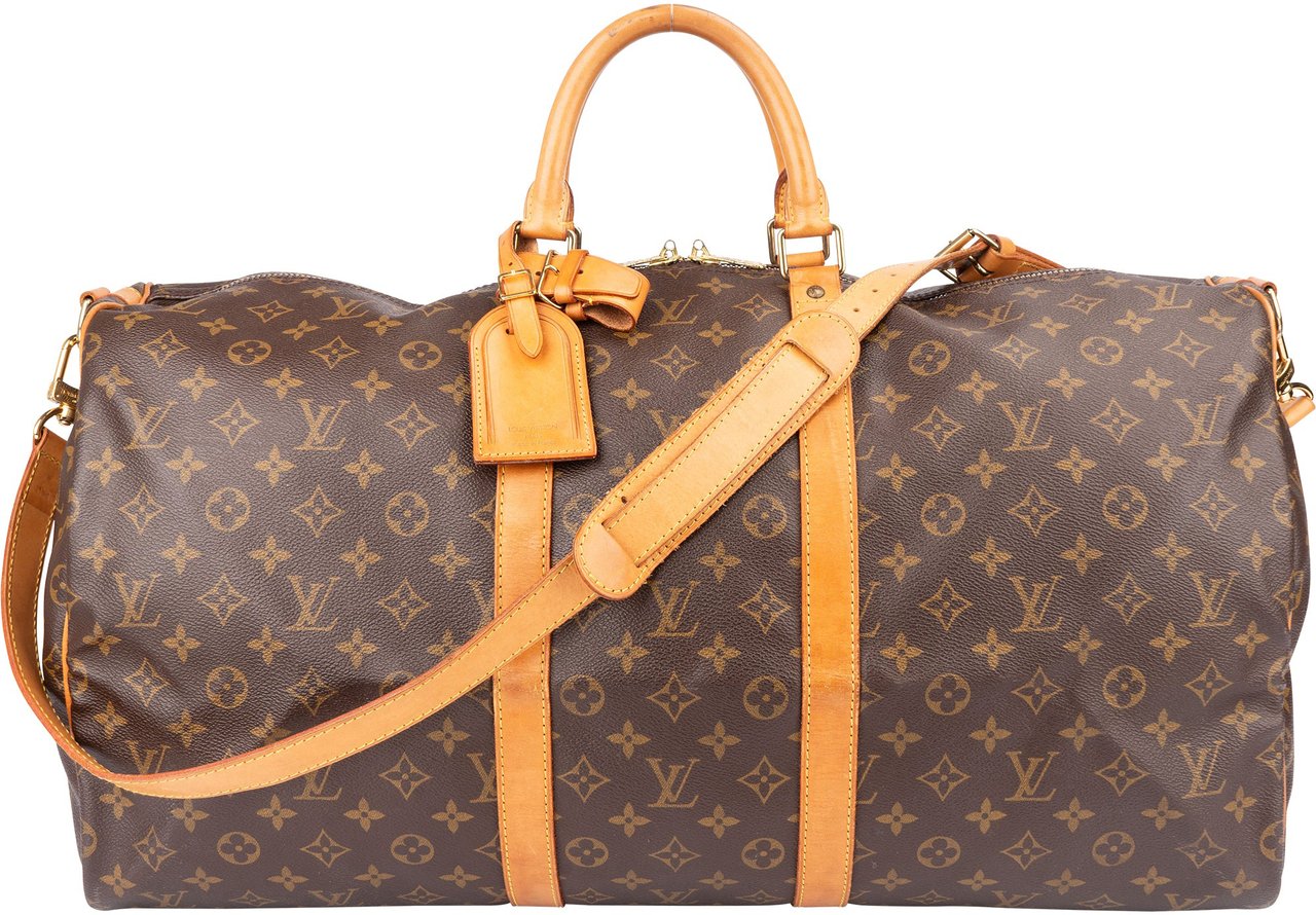 Louis Vuitton Louis Vuitton Canvas Monogram Keepall 55 Bandouliere Bruin