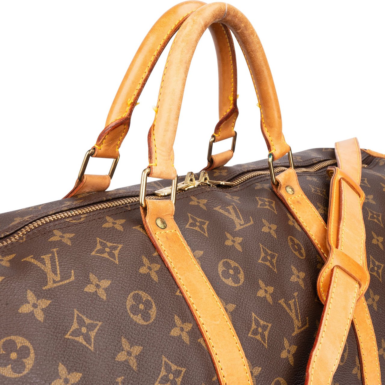 Louis Vuitton Louis Vuitton Canvas Monogram Keepall 60 Bandouliere Bruin