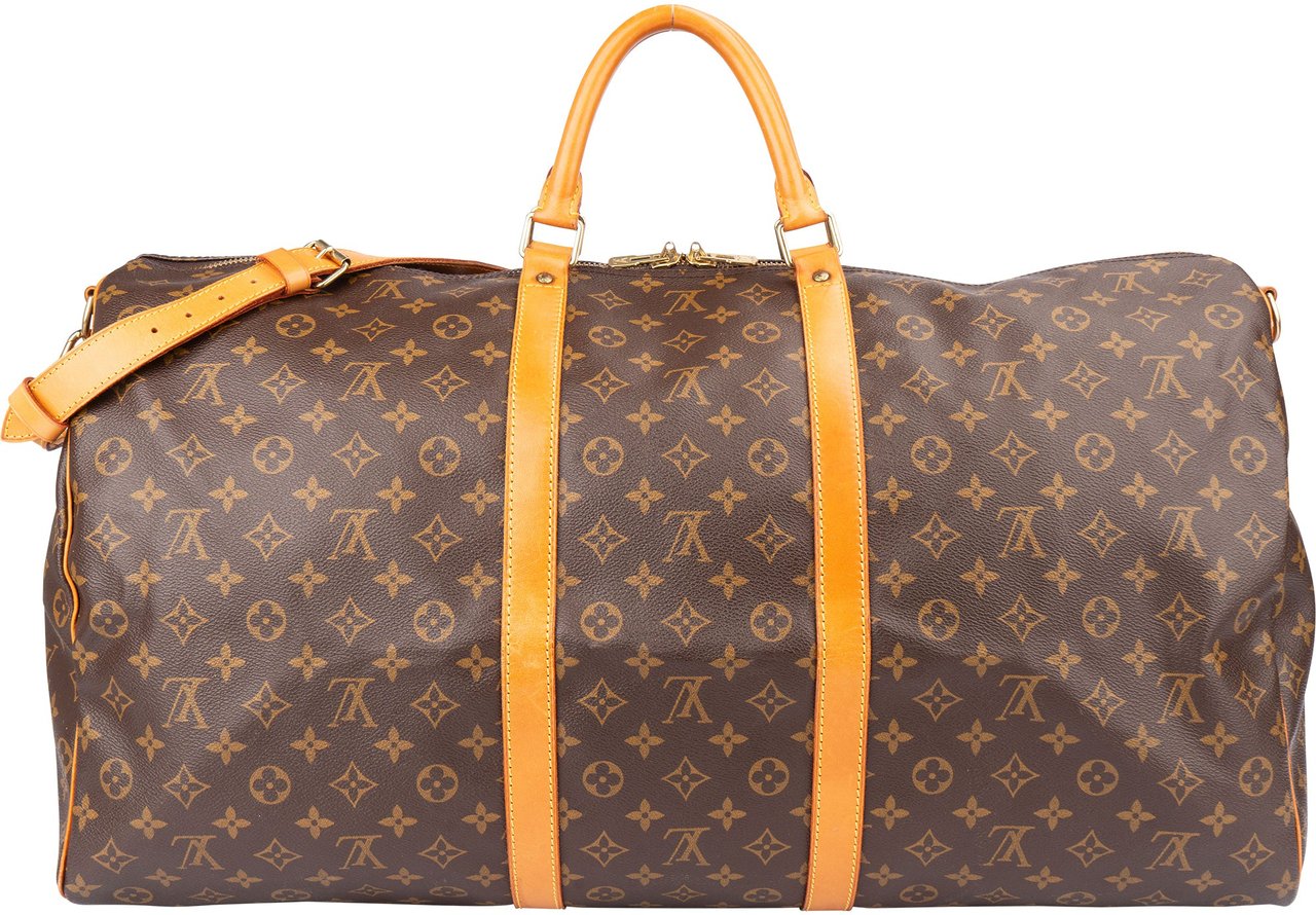 Louis Vuitton Louis Vuitton Canvas Monogram Keepall 60 Bandouliere Bruin