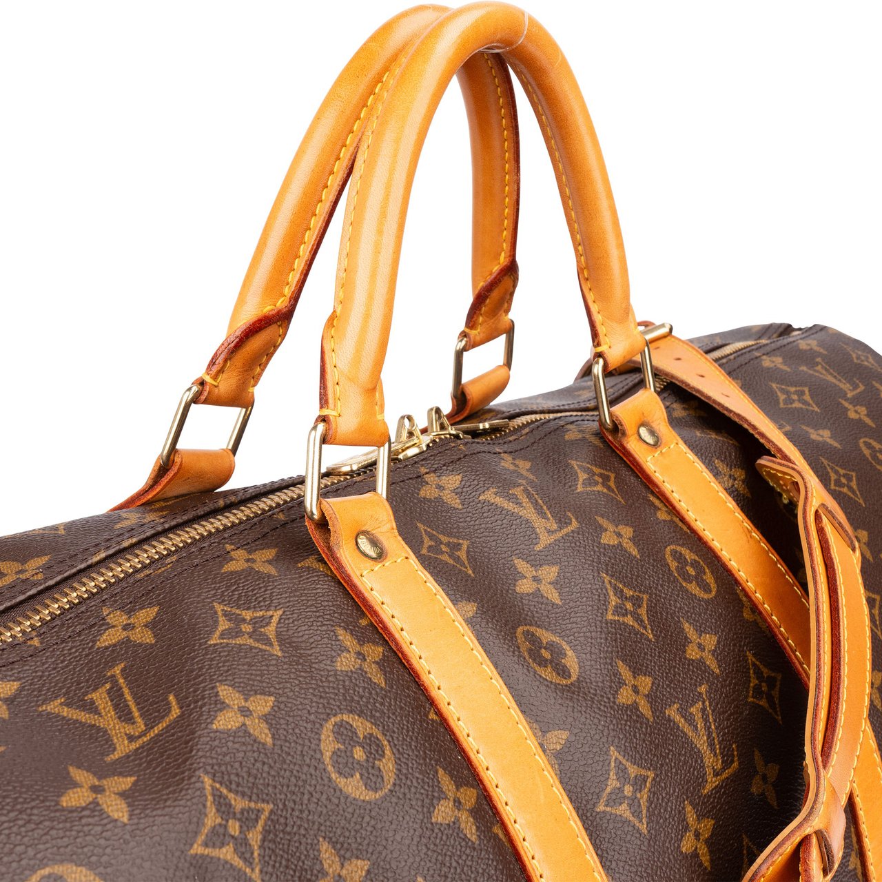 Louis Vuitton Louis Vuitton Canvas Monogram Keepall 60 Bandouliere Bruin