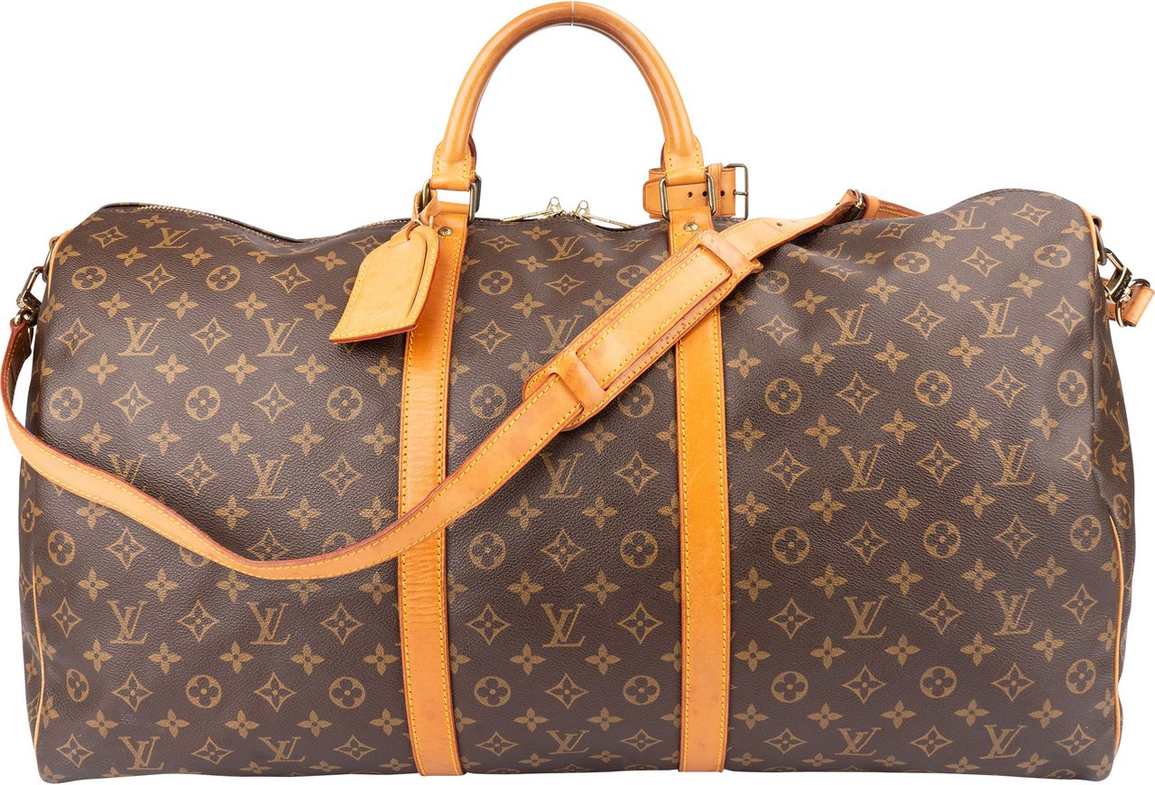 Louis Vuitton Louis Vuitton Canvas Monogram Keepall 60 Bandouliere Bruin