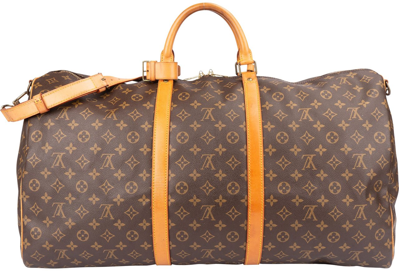 Louis Vuitton Louis Vuitton Canvas Monogram Keepall 60 Bandouliere Bruin