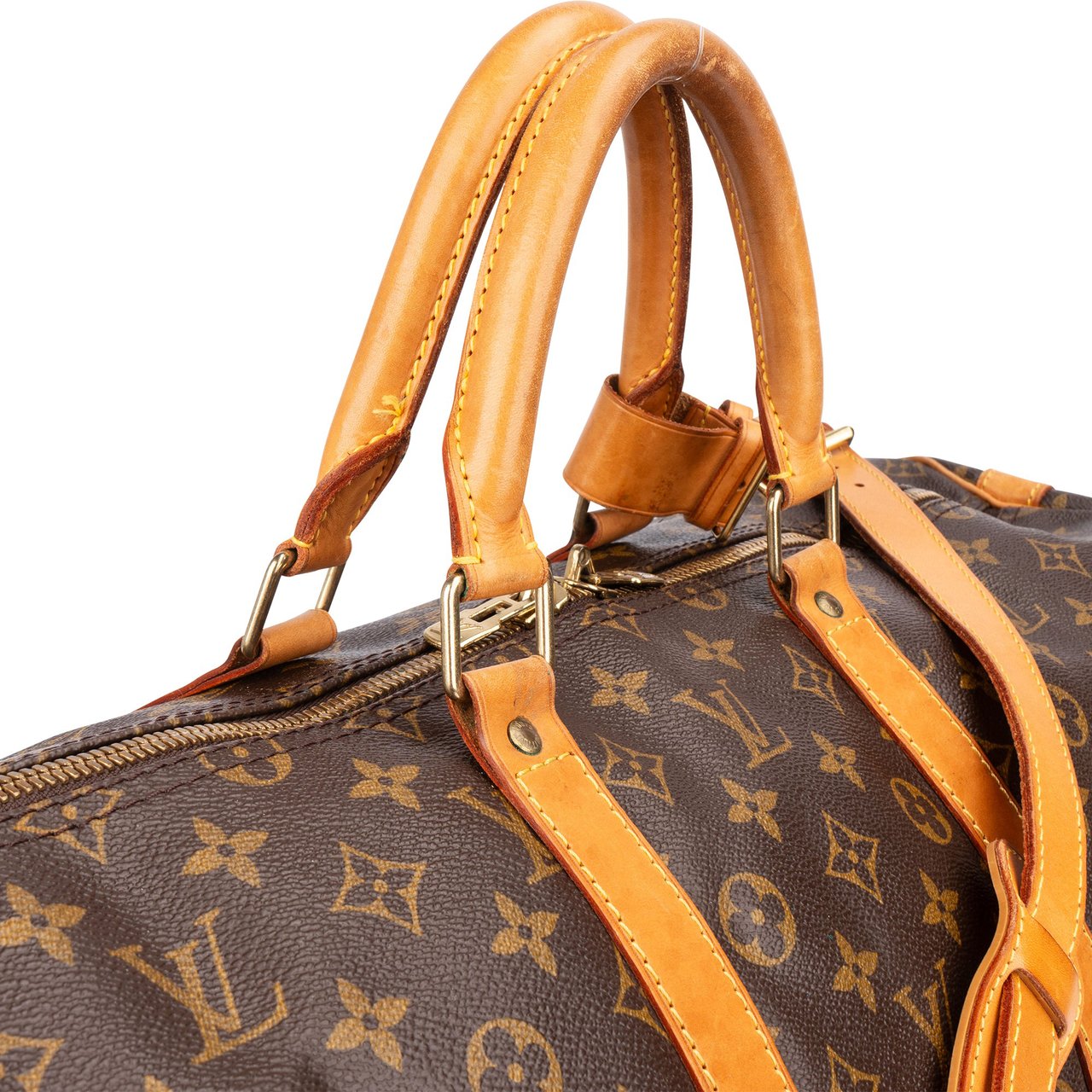 Louis Vuitton Louis Vuitton Canvas Monogram Keepall 55 Bandouliere Bruin