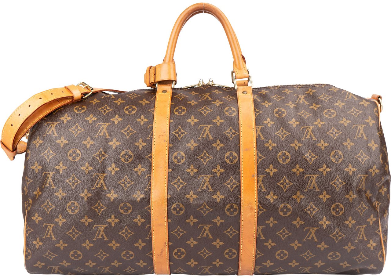 Louis Vuitton Louis Vuitton Canvas Monogram Keepall 55 Bandouliere Bruin