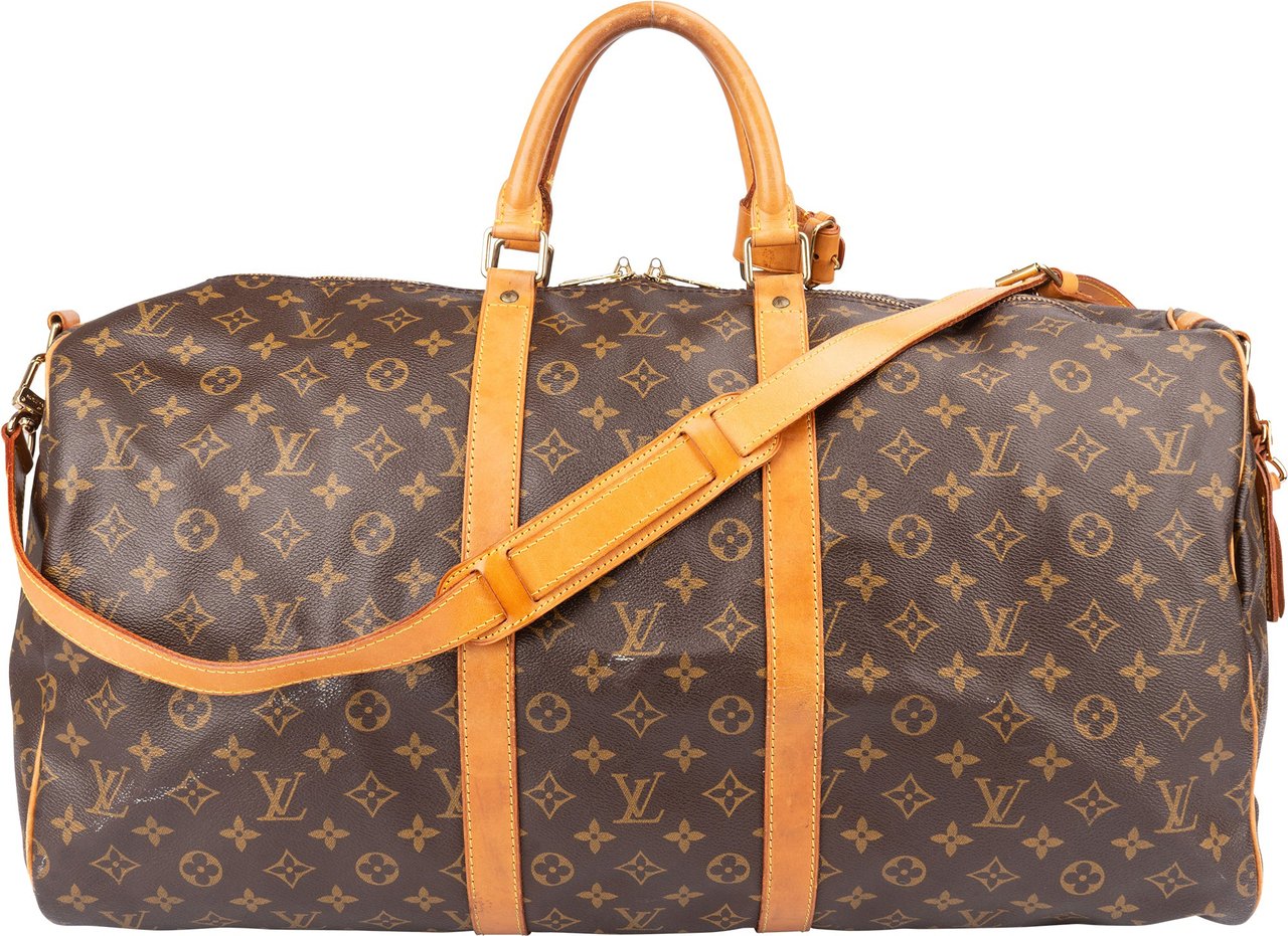 Louis Vuitton Louis Vuitton Canvas Monogram Keepall 55 Bandouliere Bruin
