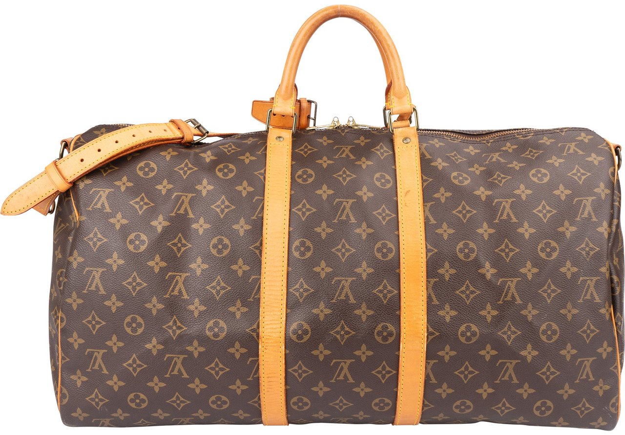 Louis Vuitton Louis Vuitton Canvas Monogram Keepall 55 Bandouliere Bruin
