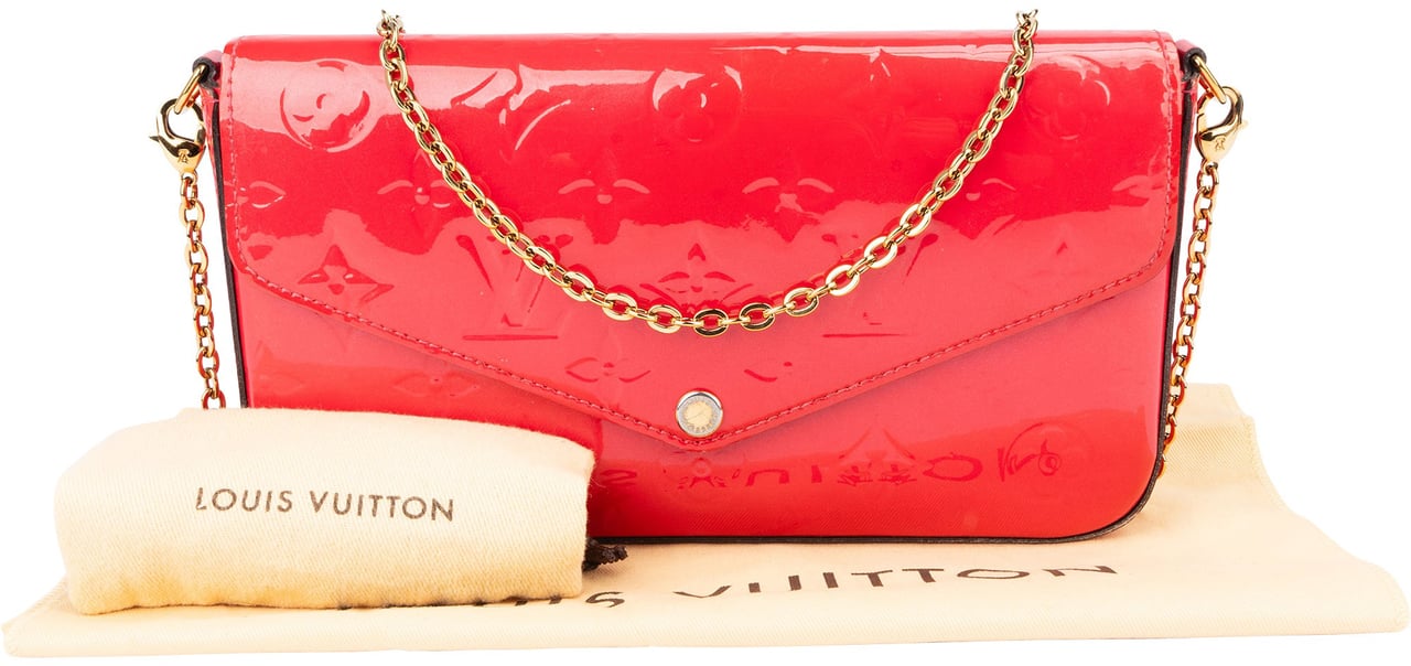 Louis Vuitton Louis Vuitton Vernis Monogram Felicie Crossbody Bag Rood