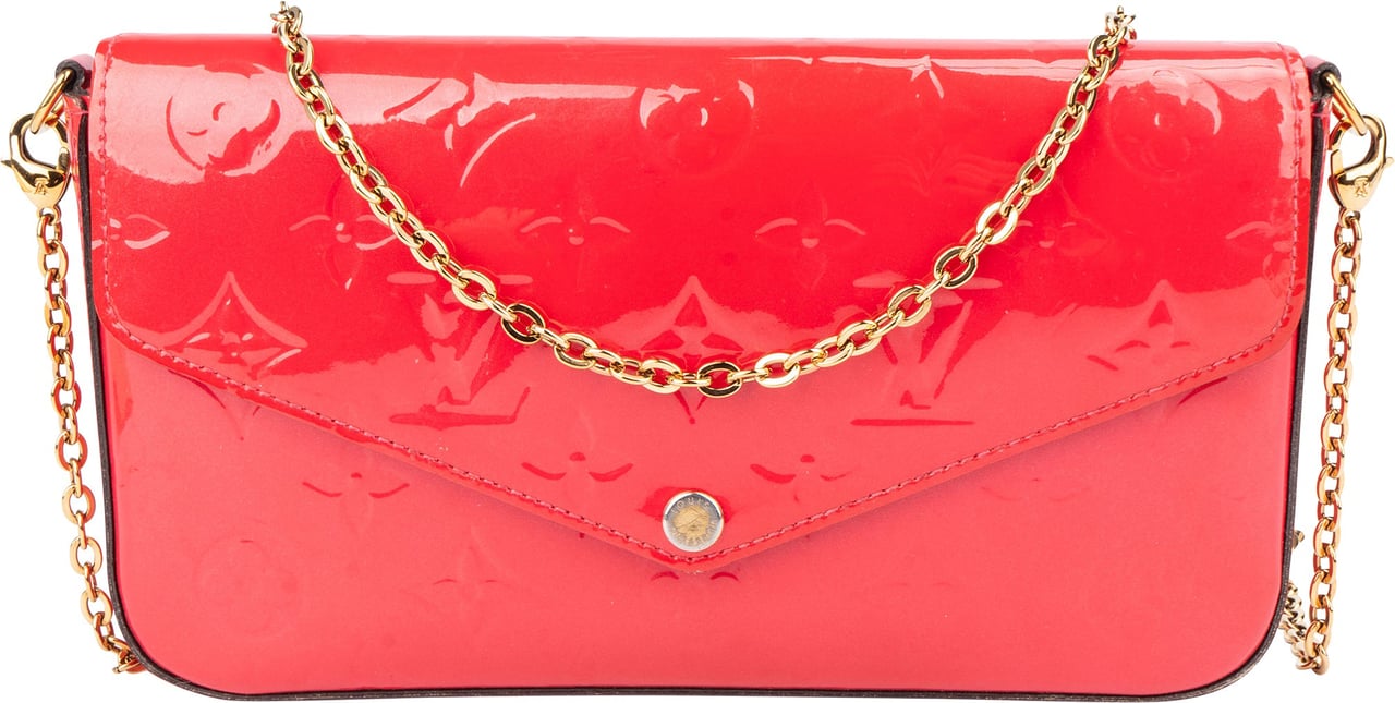 Louis Vuitton Louis Vuitton Vernis Monogram Felicie Crossbody Bag Rood