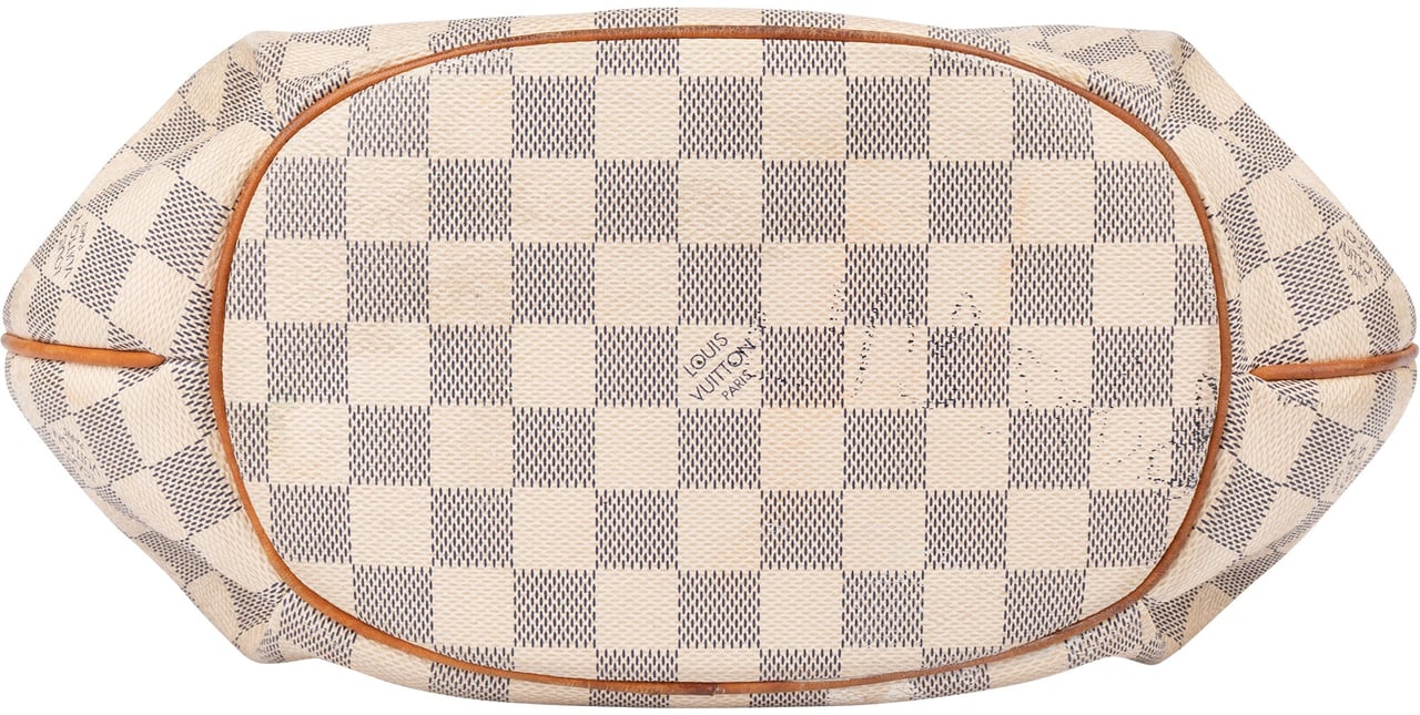 Louis Vuitton Louis Vuitton Damier Azur Monogram Riviera PM Handbag Wit