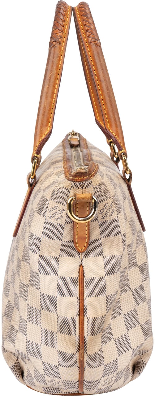 Louis Vuitton Louis Vuitton Damier Azur Monogram Riviera PM Handbag Wit