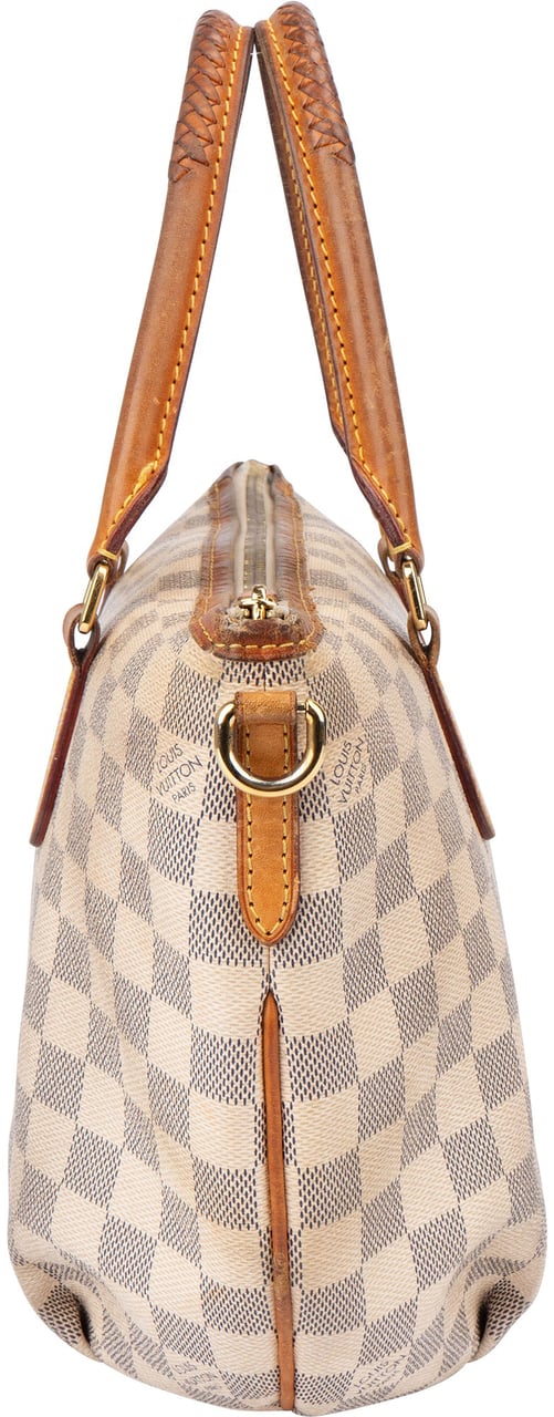 Louis Vuitton Louis Vuitton Damier Azur Monogram Riviera PM Handbag Wit