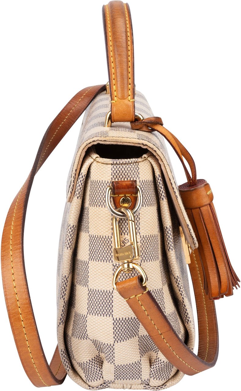 Louis Vuitton Louis Vuitton Damier Azur Monogram Croisette Handbag Wit