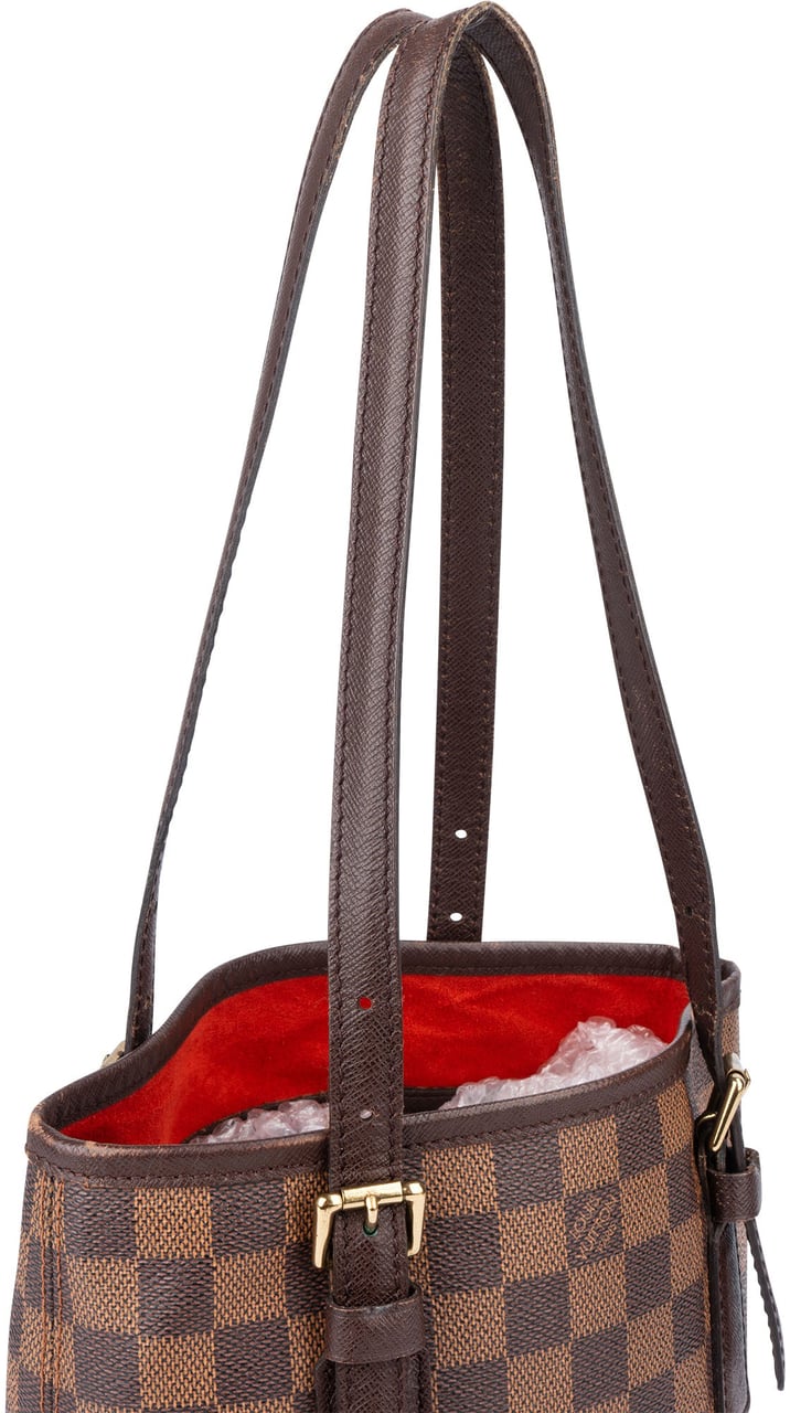 Louis Vuitton Louis Vuitton Damier Ebene Monogram Bucket PM Handbag Bruin