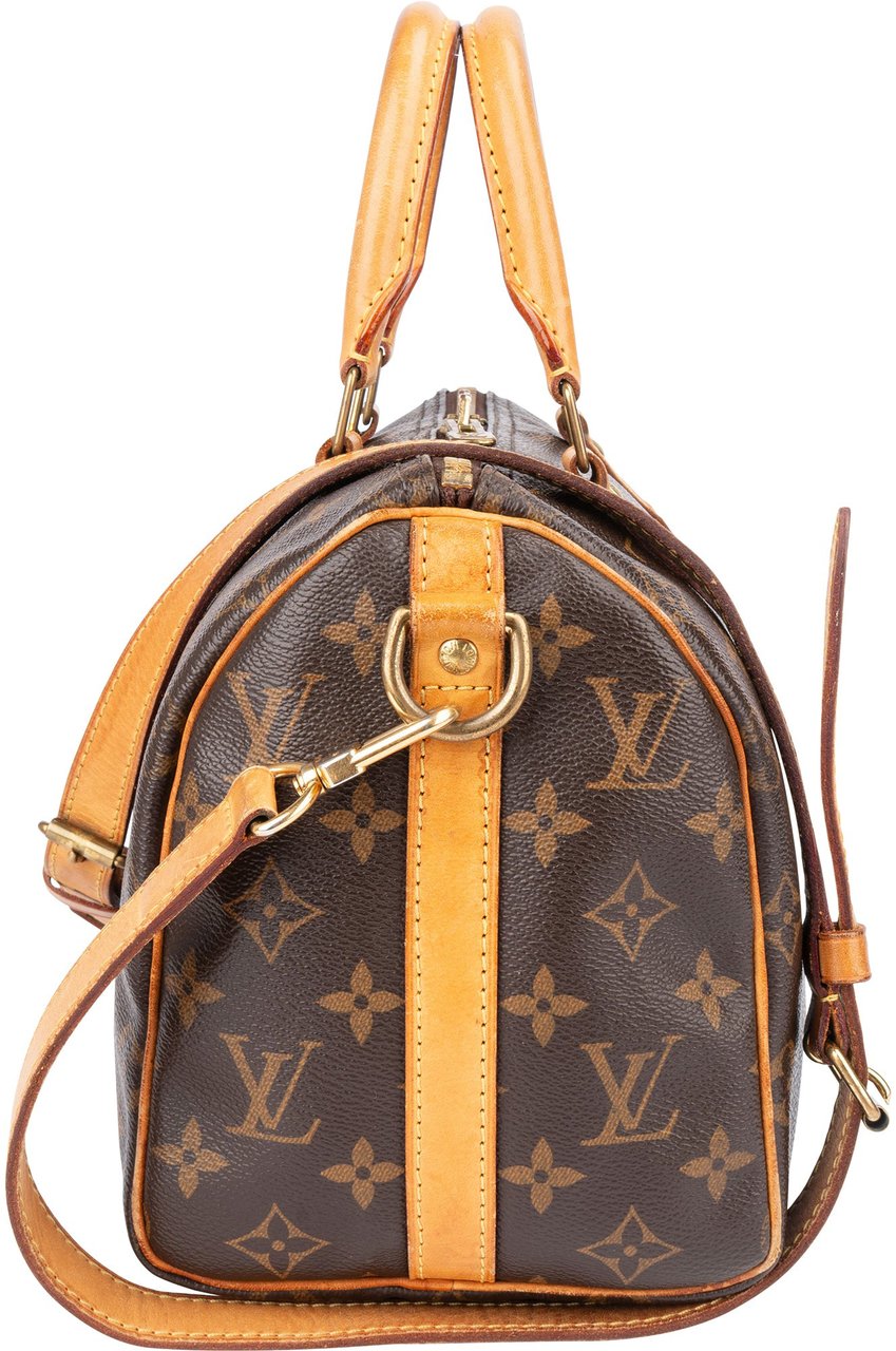 Louis Vuitton Louis Vuitton Canvas Monogram Speedy 25 Bandouliere Handbag Bruin