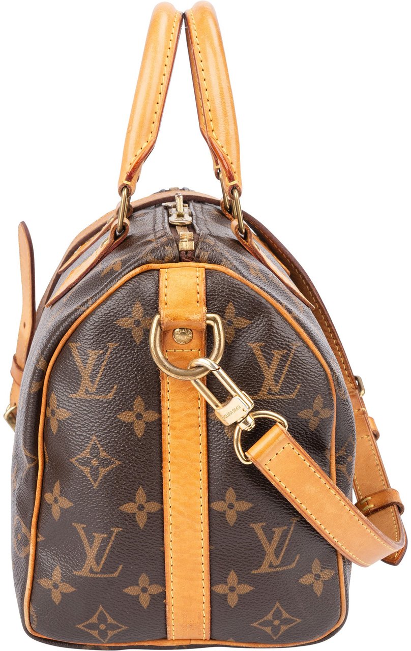 Louis Vuitton Louis Vuitton Canvas Monogram Speedy 25 Bandouliere Handbag Bruin