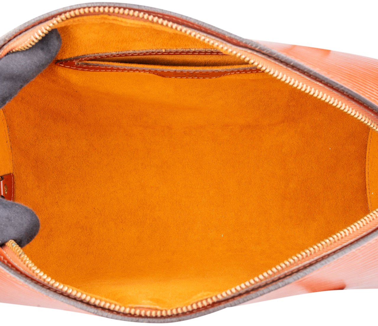 Louis Vuitton Cognac Epi Leather Soufflot Set Handbag Bruin