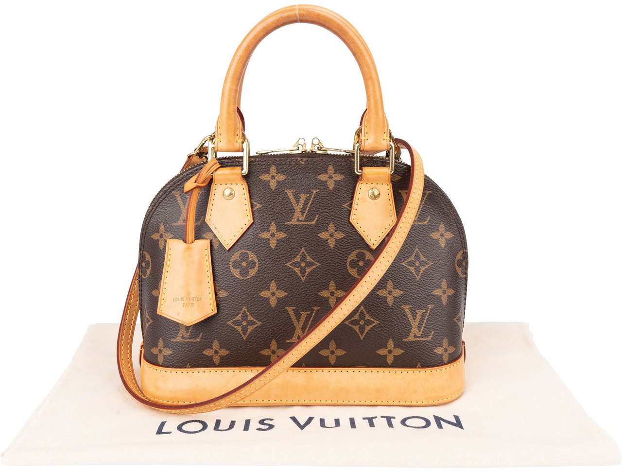 Louis Vuitton Louis Vuitton Canvas Monogram Alma BB Handbag Bruin