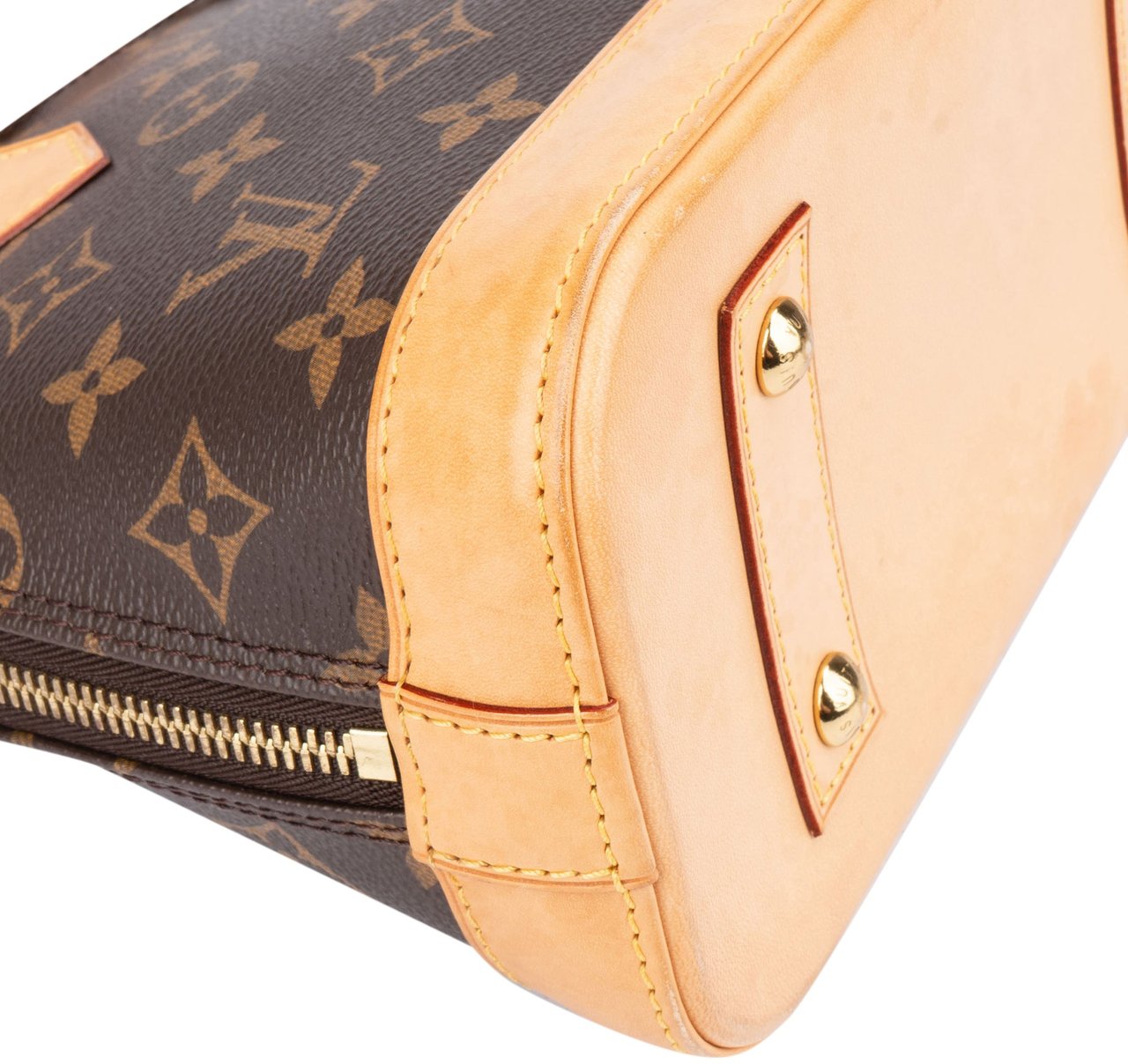 Louis Vuitton Louis Vuitton Canvas Monogram Alma BB Handbag Bruin