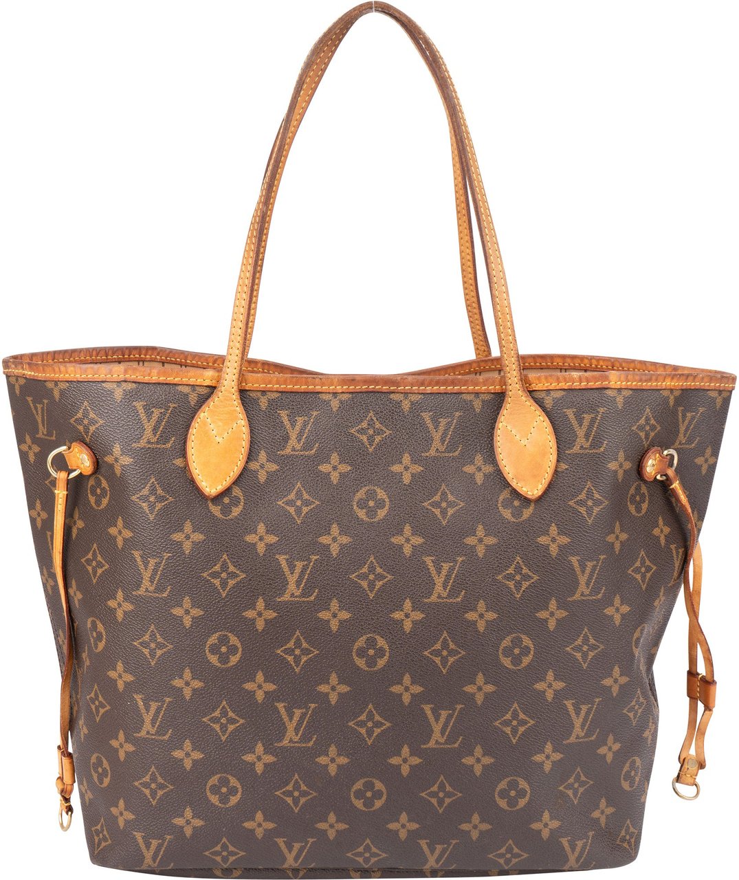 Louis Vuitton Louis Vuitton Canvas Monogram Neverfull MM Shopper Handbag Bruin