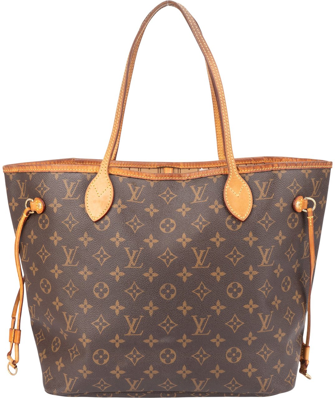 Louis Vuitton Louis Vuitton Canvas Monogram Neverfull MM Shopper Handbag Bruin