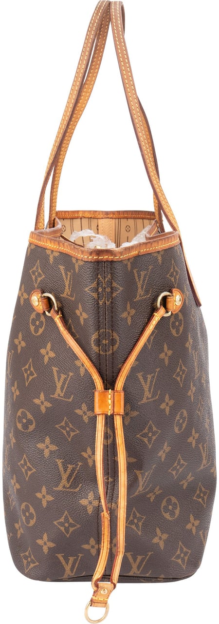 Louis Vuitton Louis Vuitton Canvas Monogram Neverfull MM Shopper Handbag Bruin