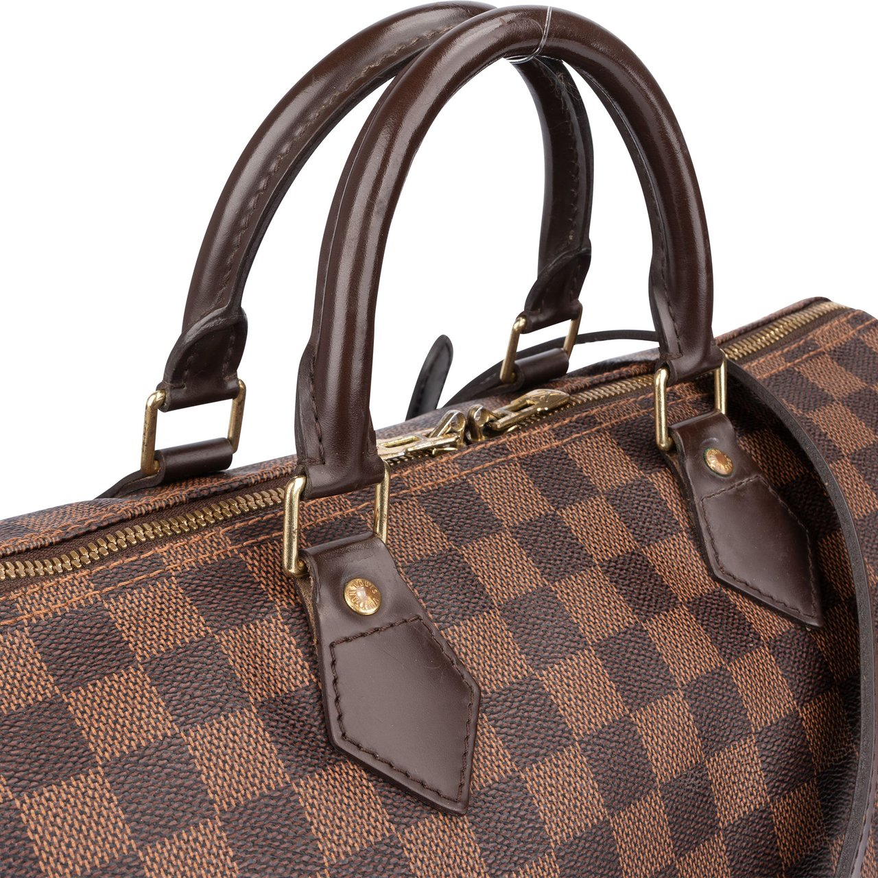 Louis Vuitton Louis Vuitton Damier Ebene Monogram Speedy 35 Handbag Bruin