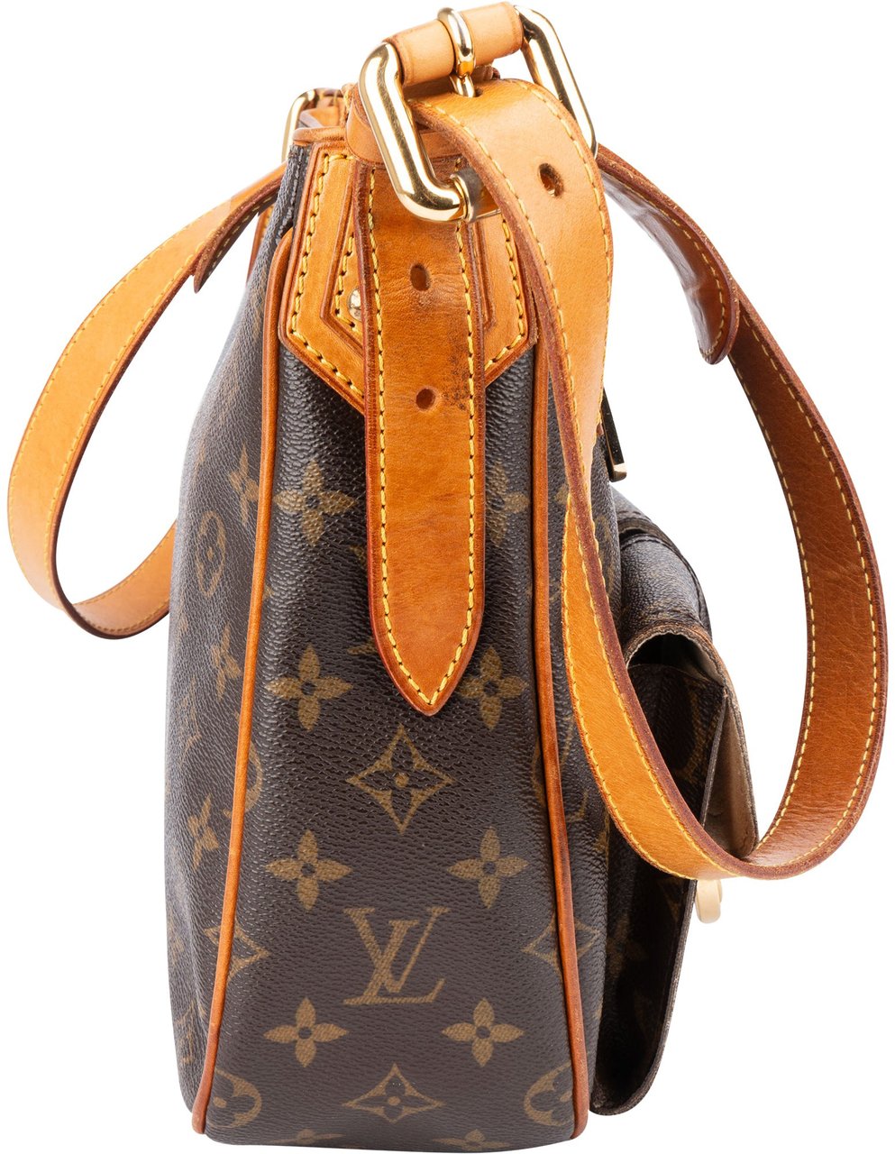 Louis Vuitton Louis Vuitton Canvas Monogram Hudson GM Crossbody Bag Bruin