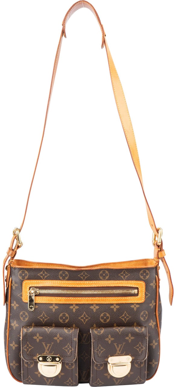 Louis Vuitton Louis Vuitton Canvas Monogram Hudson GM Crossbody Bag Bruin