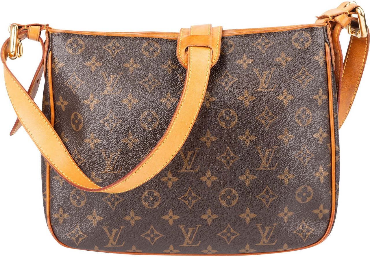 Louis Vuitton Louis Vuitton Canvas Monogram Hudson GM Crossbody Bag Bruin
