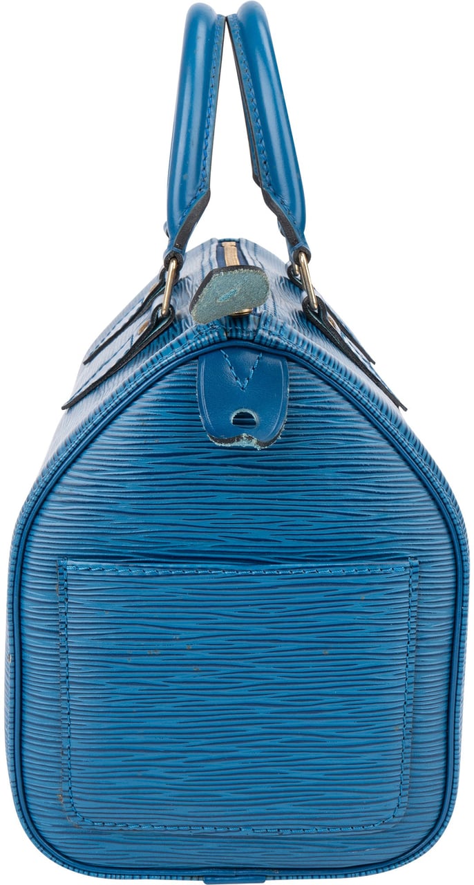 Louis Vuitton Louis Vuitton Bleu Epi Leather Speedy 25 Handbag Blauw