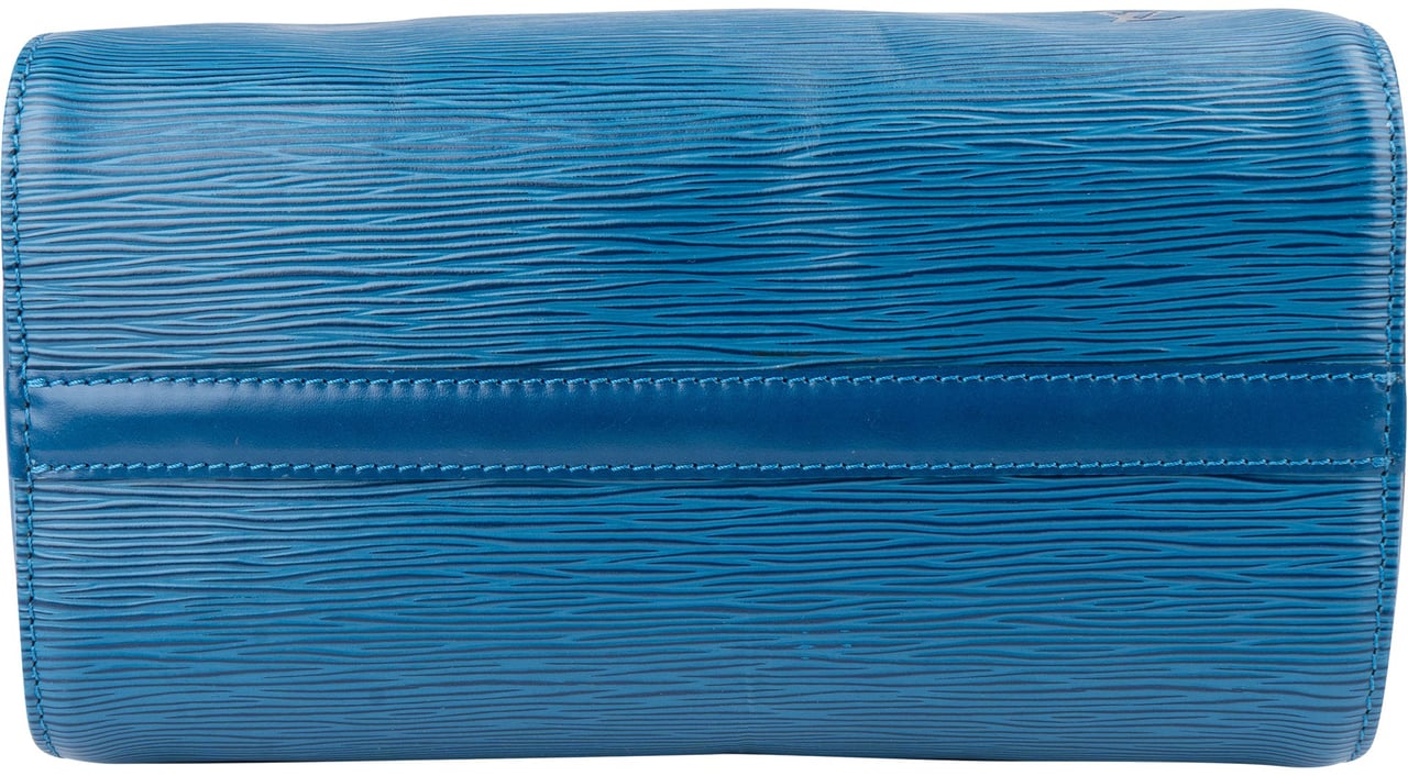Louis Vuitton Louis Vuitton Bleu Epi Leather Speedy 25 Handbag Blauw