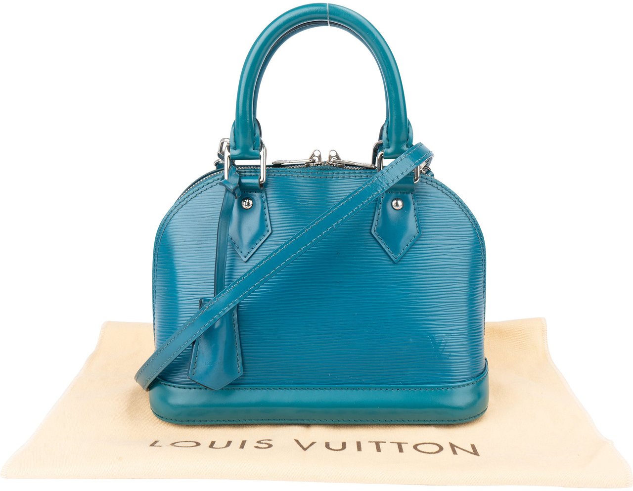 Louis Vuitton Louis Vuitton Bleu Epi Leather Alma BB Handbag Blauw