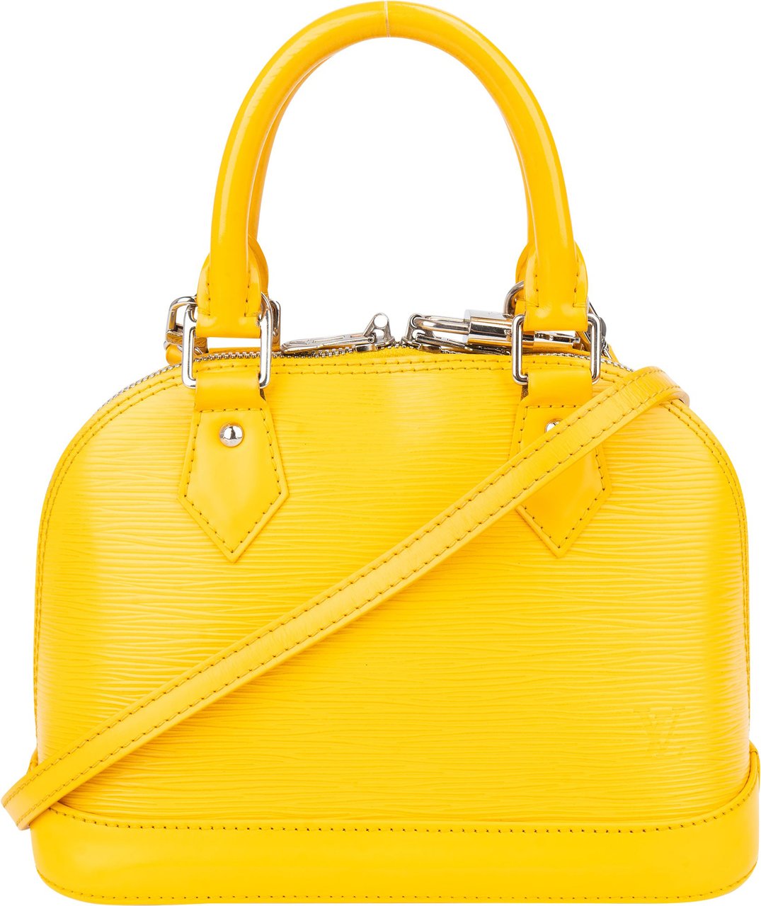 Louis Vuitton Louis Vuitton Yellow Epi Leather Alma BB Handbag Geel