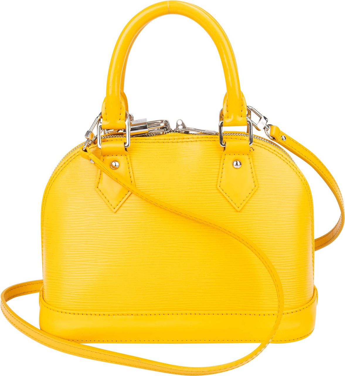 Louis Vuitton Louis Vuitton Yellow Epi Leather Alma BB Handbag Geel