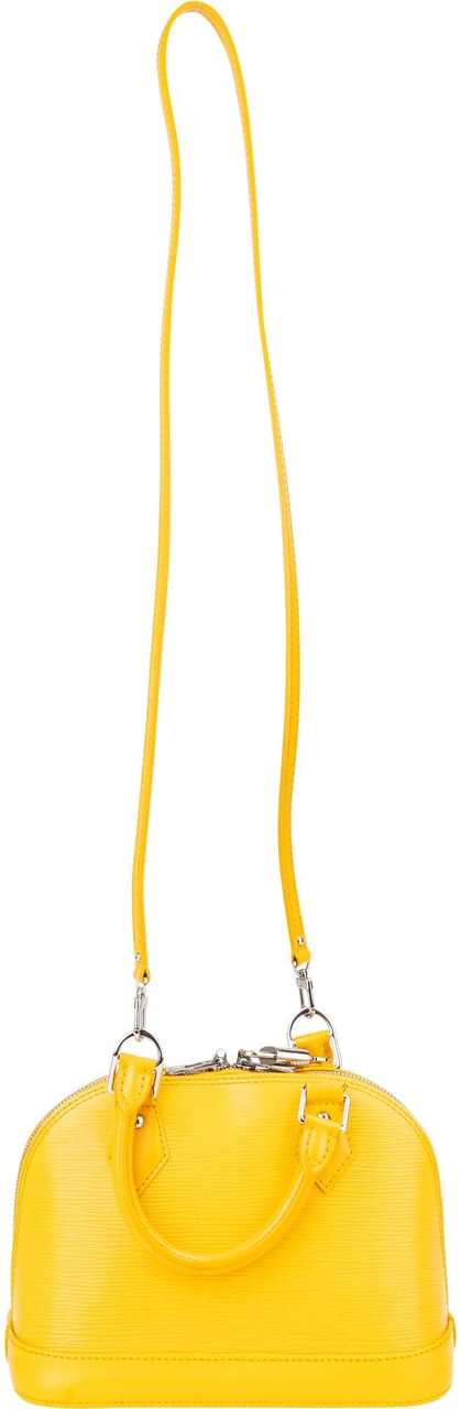 Louis Vuitton Louis Vuitton Yellow Epi Leather Alma BB Handbag Geel