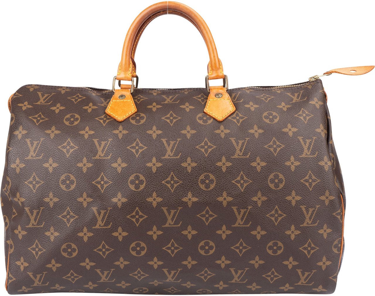 Louis Vuitton Louis Vuitton Canvas Monogram Speedy 40 Handbag Bruin